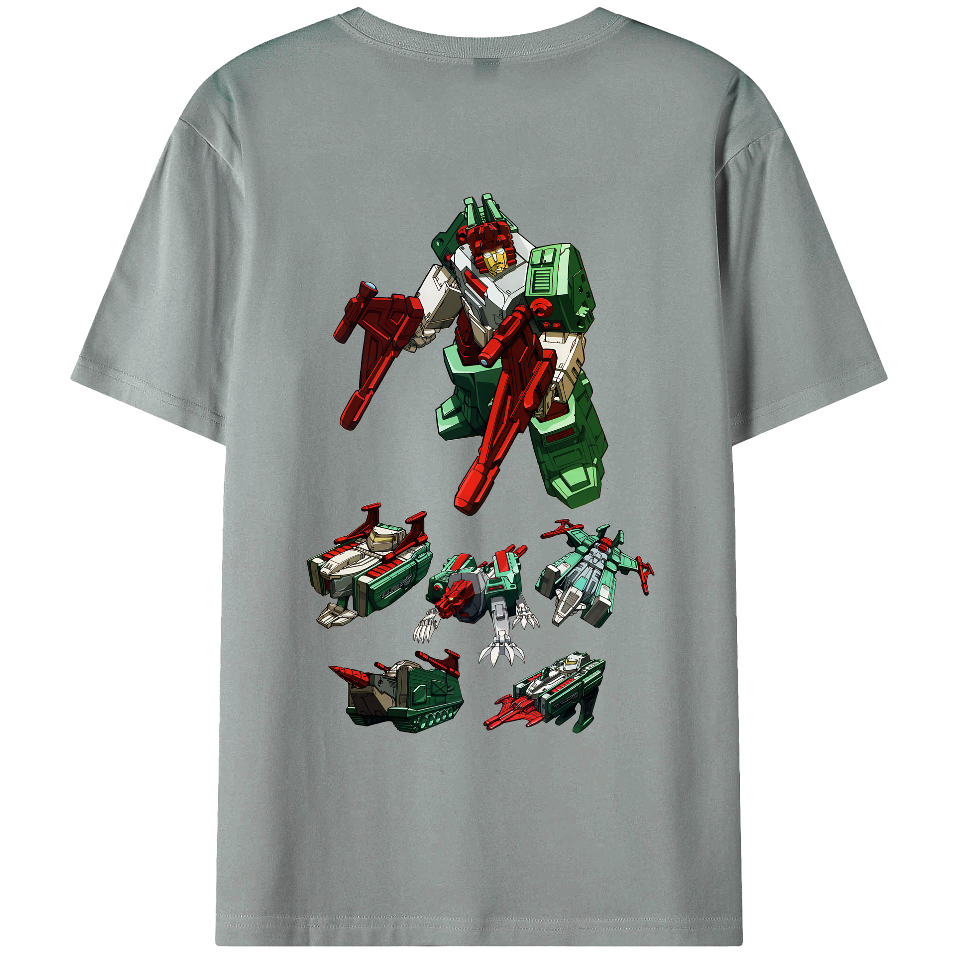 （画像用） Transformers トランスフォーマー 綿100％ メンズ半袖Tシャツ（バックプリント） 通気性